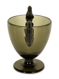 A René Lalique Smokey Gray Beliers Vase — Circa 1925