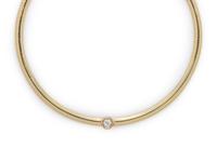 YELLOW GOLD AND DIAMOND NECKLACE