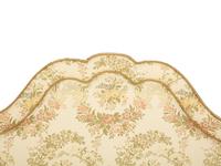A Louis XVI Style Scalamandré Silk Lampas Upholstered Headboard — 20th Century