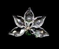 A Swarovski Crystal Ornament Width 2 3/8 inches.