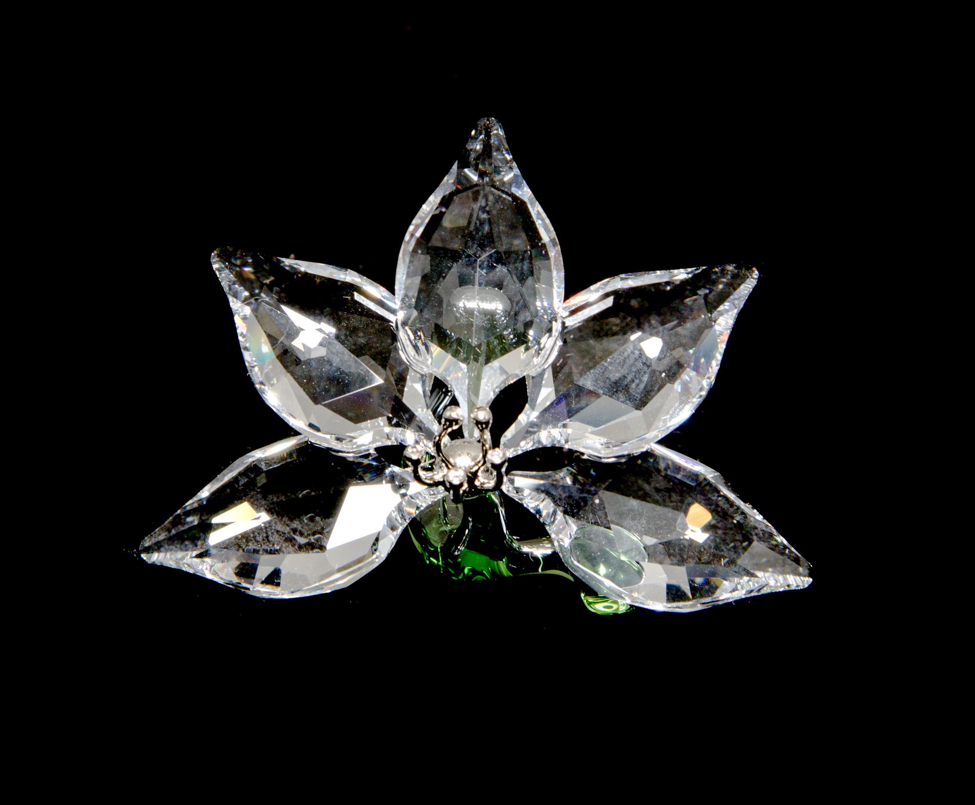 A Swarovski Crystal Ornament Width 2 3/8 inches.