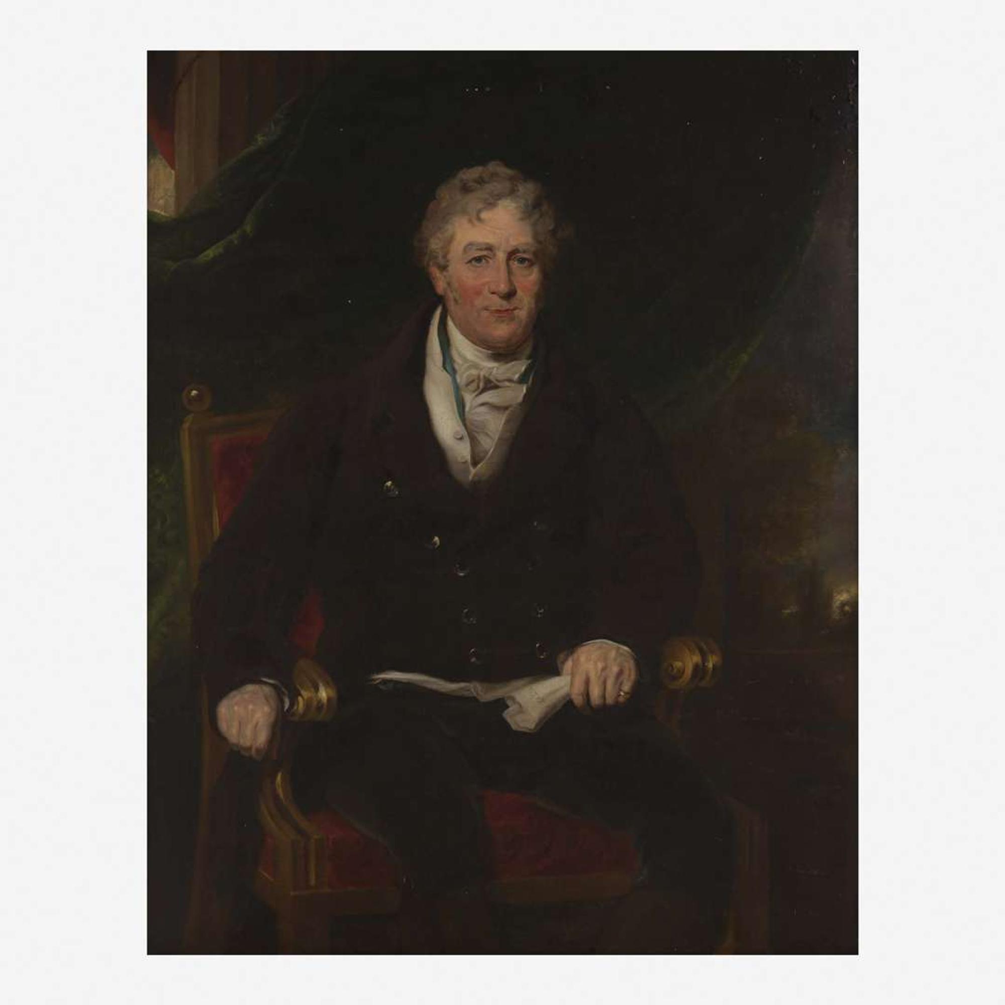 After Thomas Lawrence (British, 1769–1830) Portrait of Robert Peel Seated, Half-Length