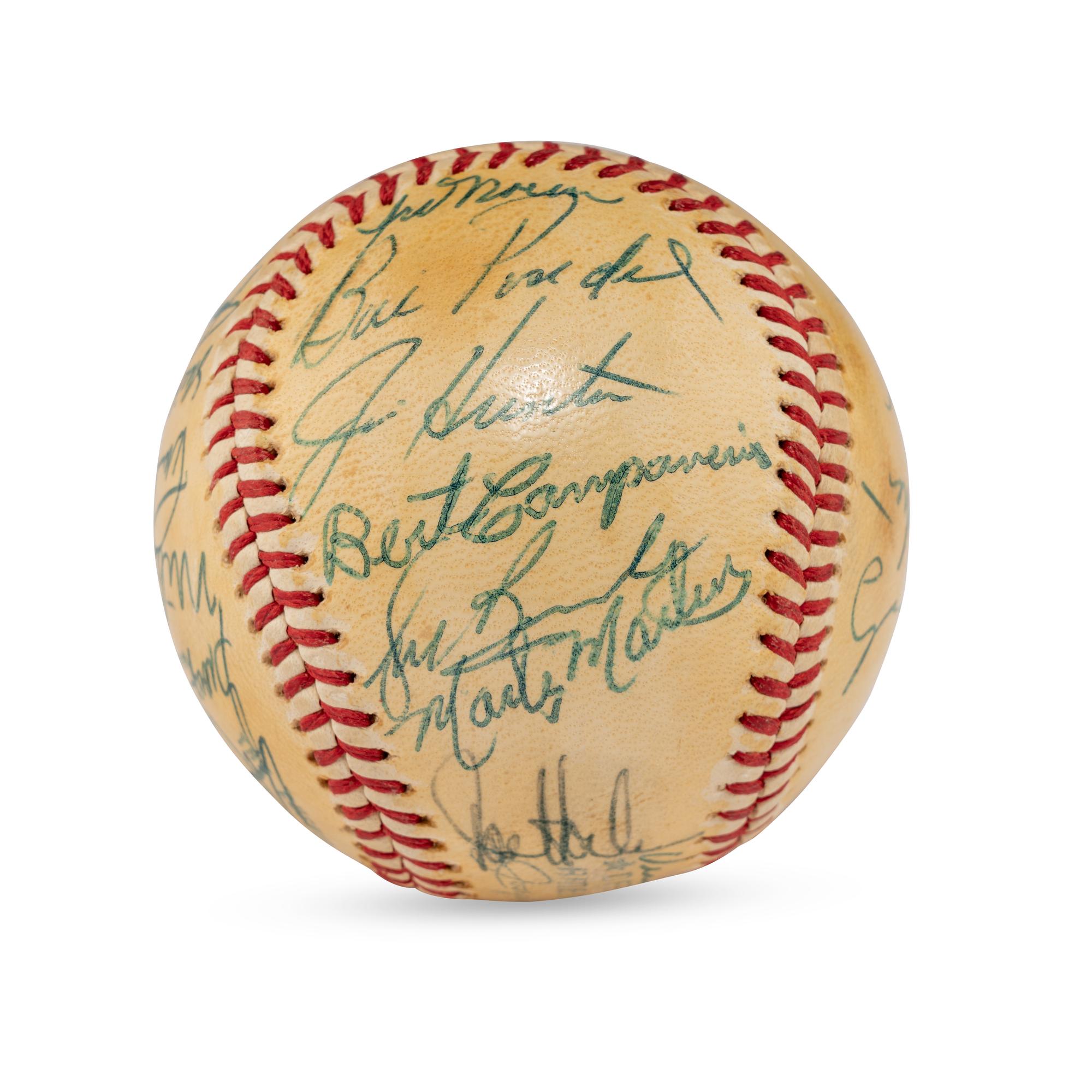 A 1972 World Series Champions Oakland Athletics Team Signed Autograph Baseball (Beckett Authentication Services Letter of Authenticity)