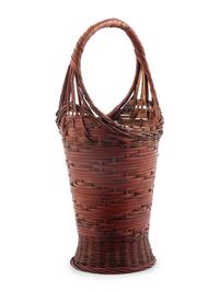 A Japanese Bamboo Ikebana Basket