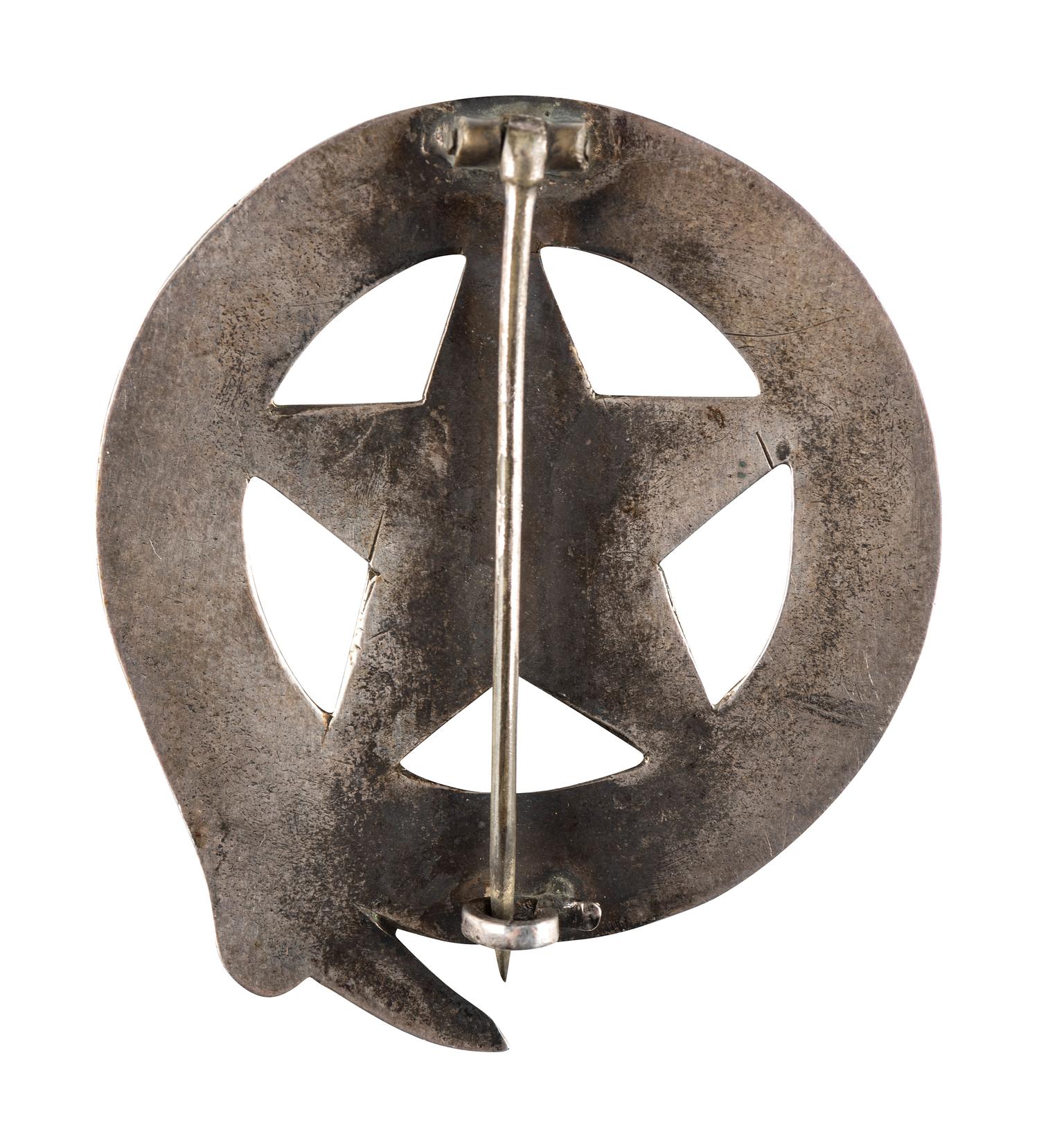 [CIVIL WAR]. Provost Guard badge identified to Nelson Chapman, 21st Connecticut Infantry.
