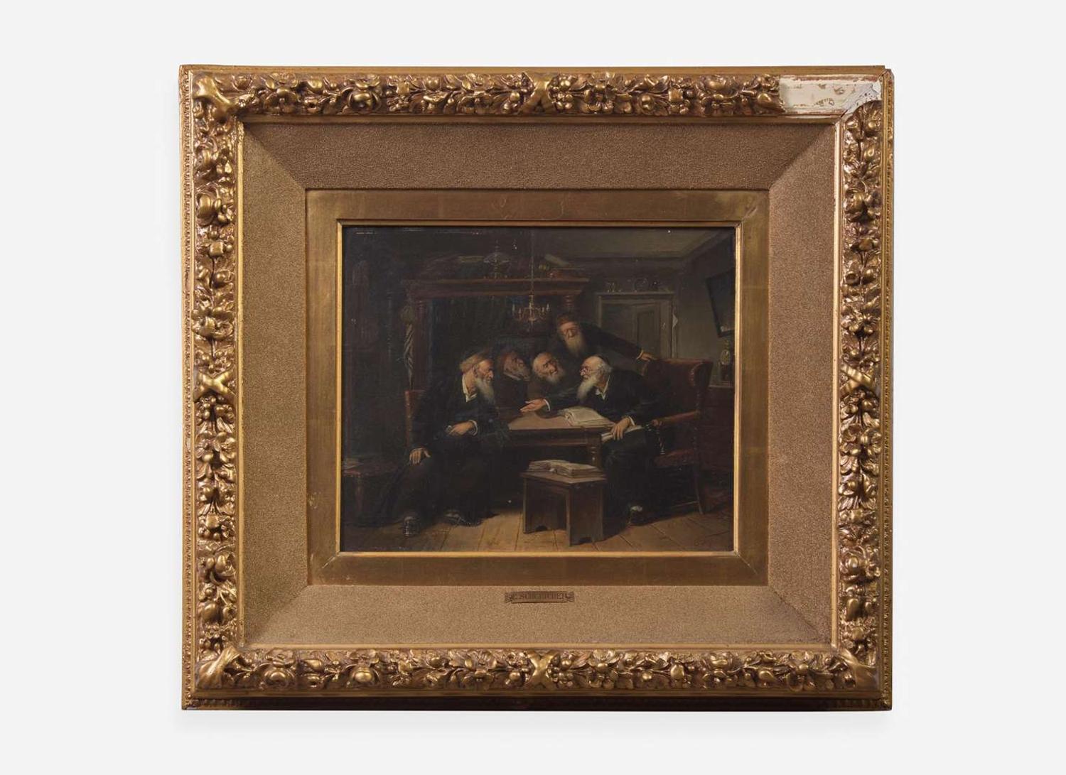 Carl Schleicher (Austrian, 1825-1903) - Talmud Scholars