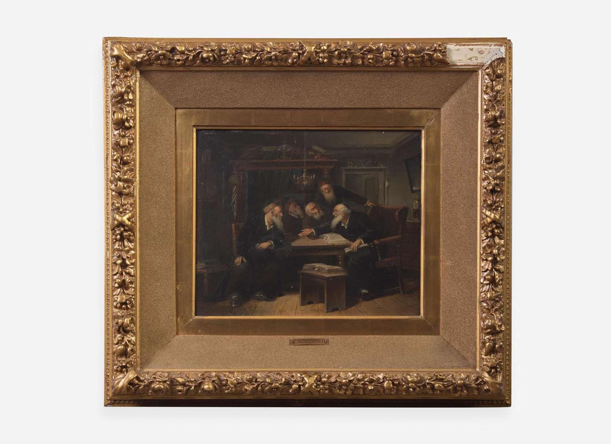 Carl Schleicher (Austrian, 1825-1903) - Talmud Scholars