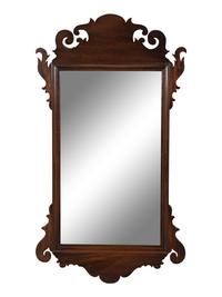 A George III Style Mahogany Mirror