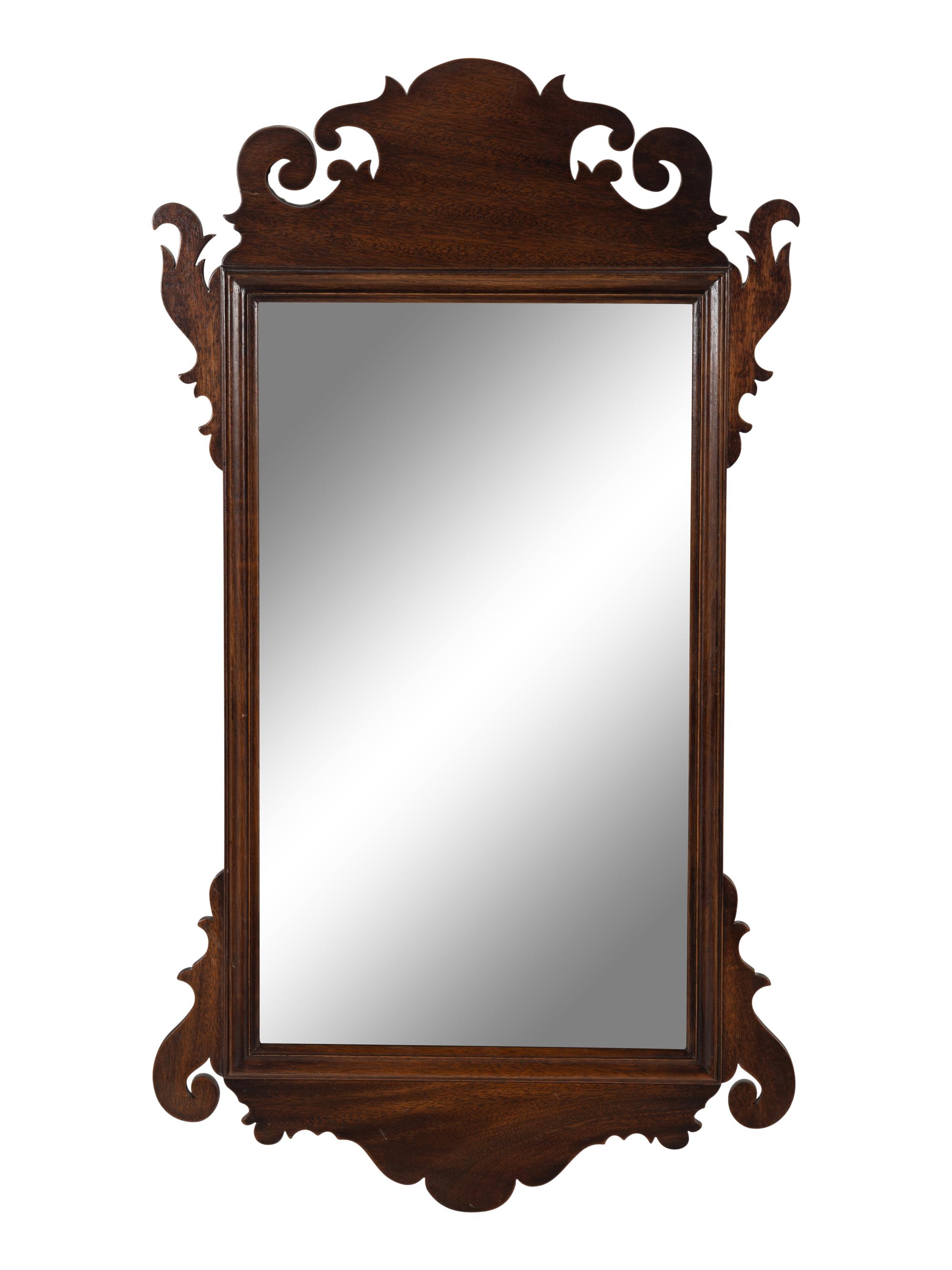 A George III Style Mahogany Mirror