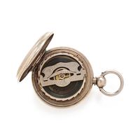 SILVER OPEN FACE POCKET WATCH