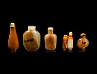 Five Chinese Snuff Bottles