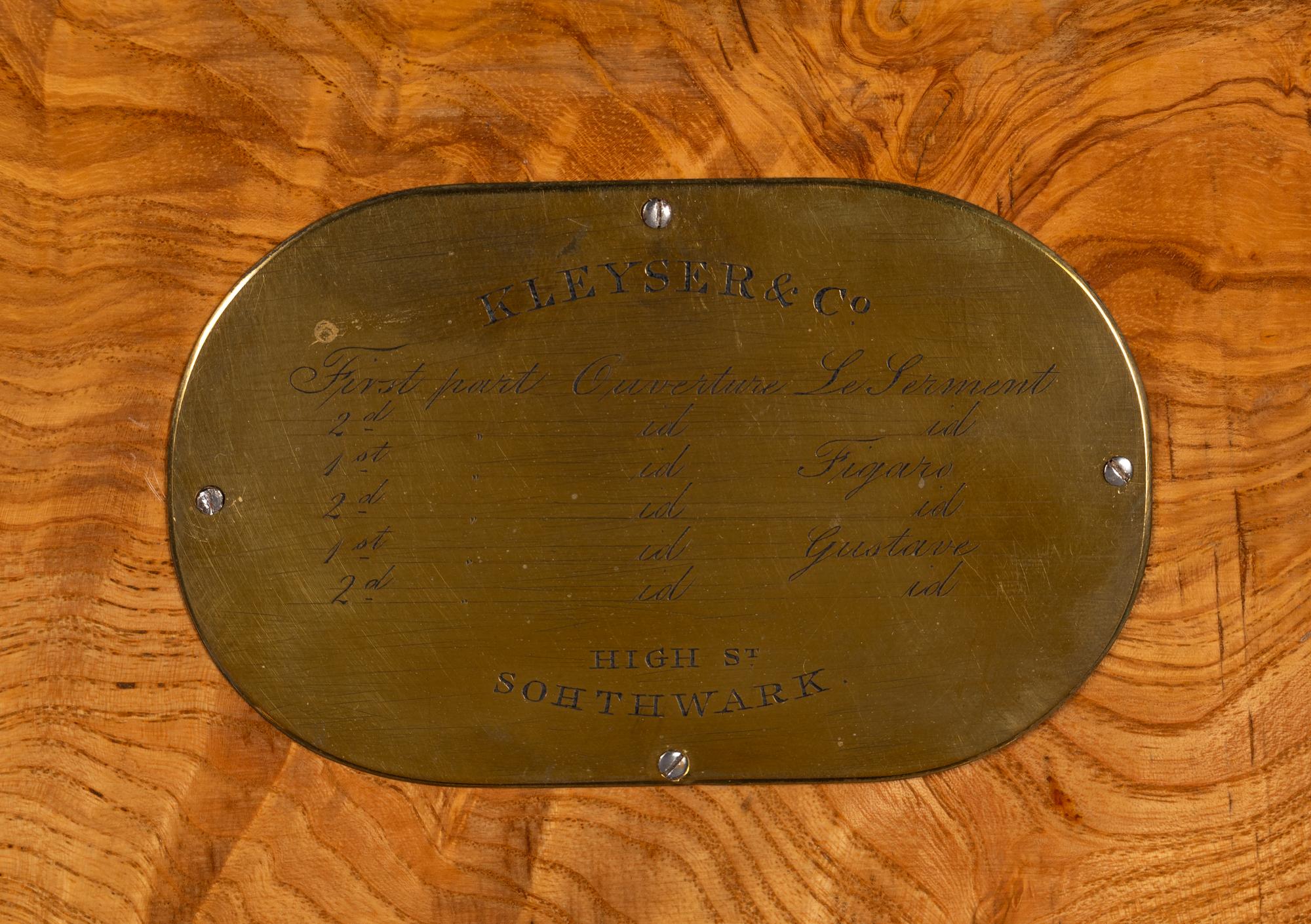 A Keywind Three Overture Music Box by François Lecoultre