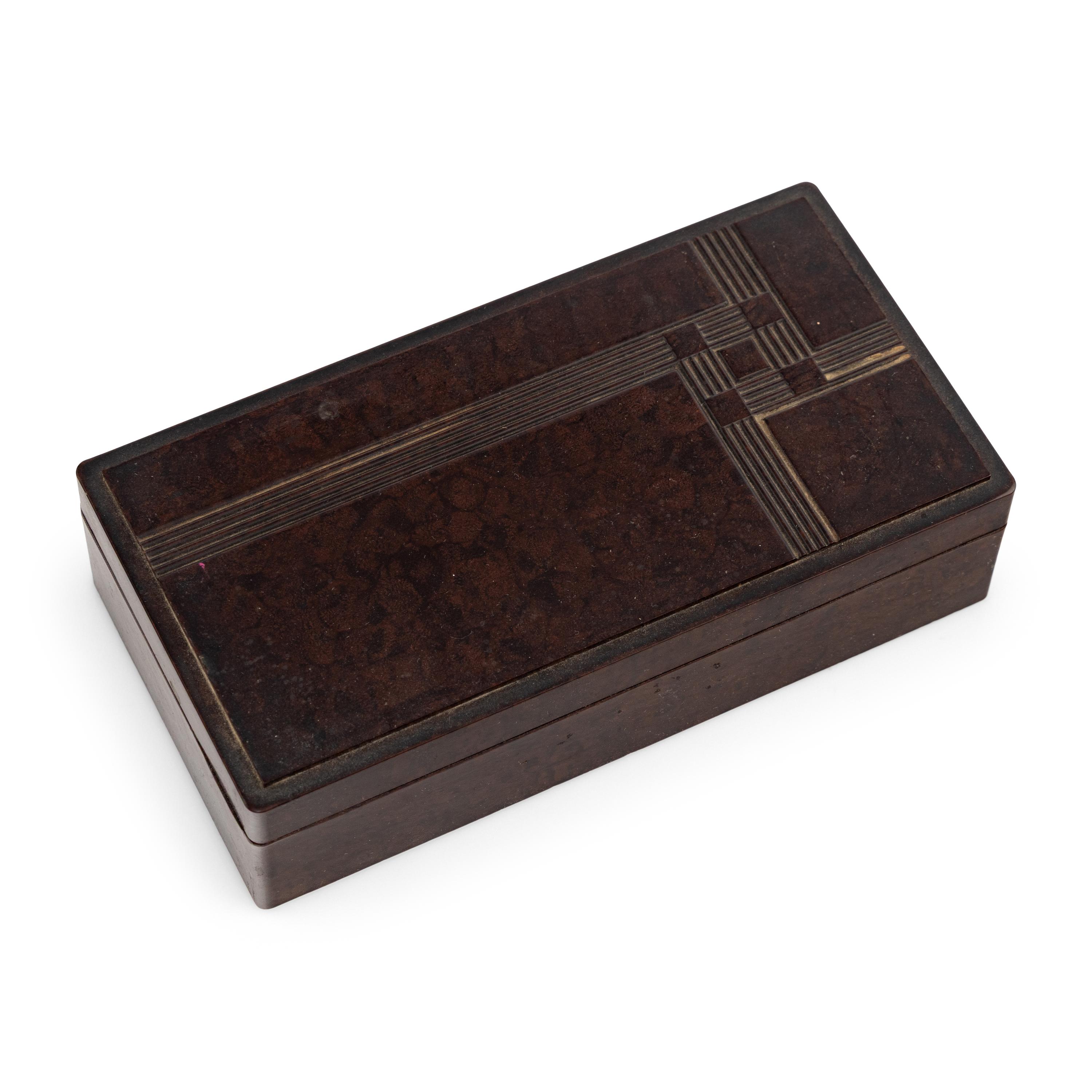 Art Deco Early 20th century — A Group of 22 Bakelite Boxes