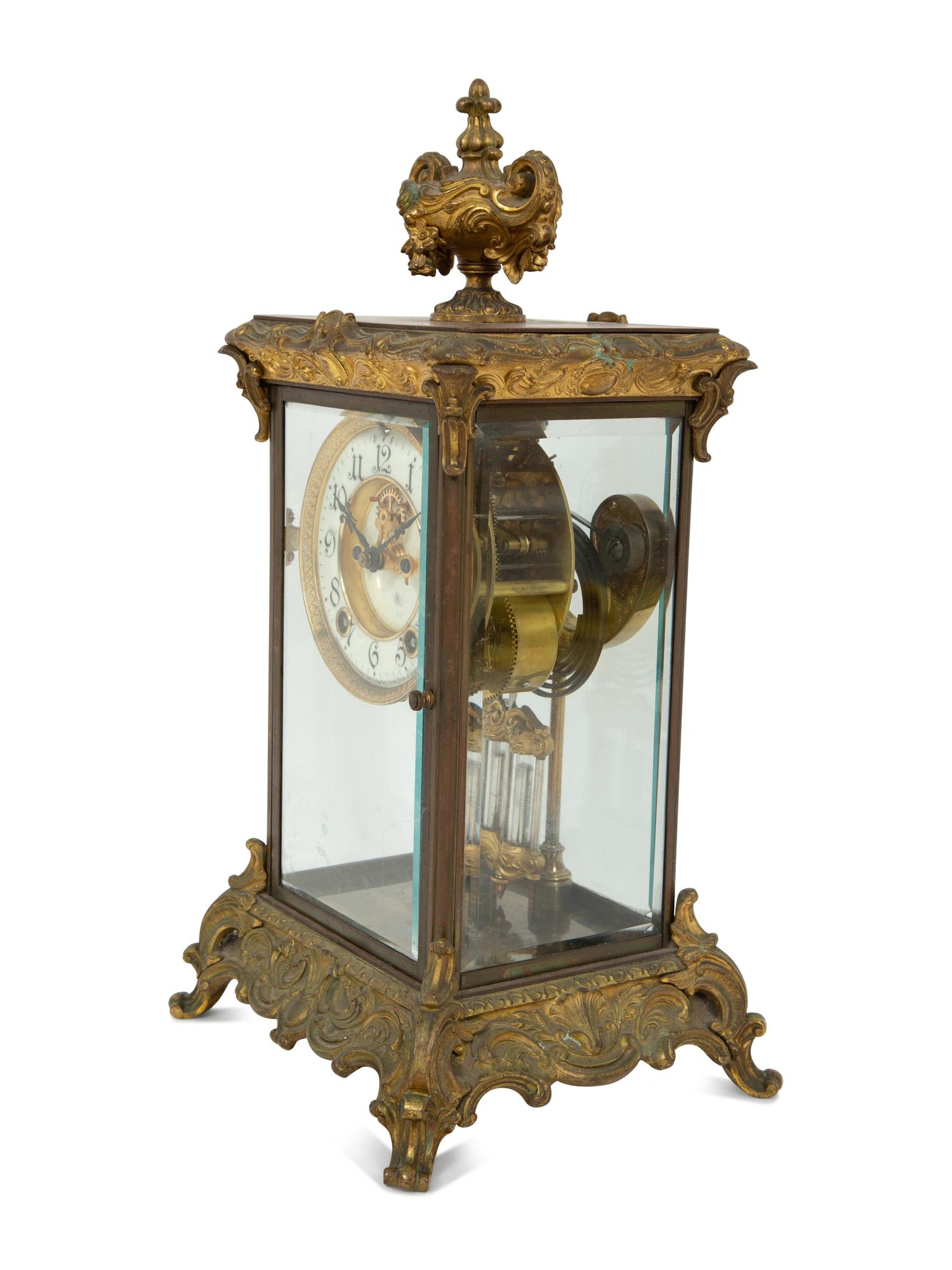 A French Gilt Bronze Mantel Clock