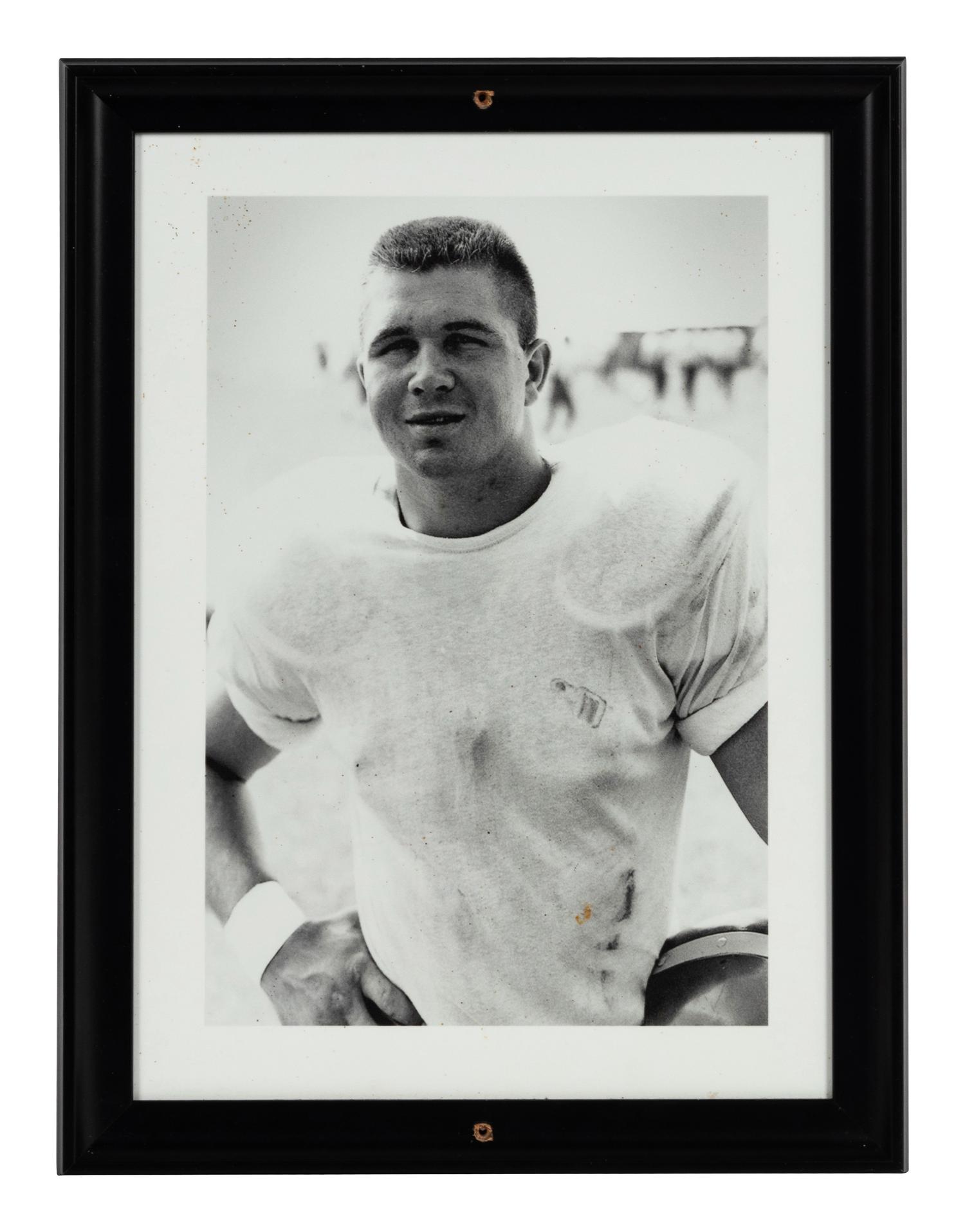 A Group of Seven Photographs Depicting Mike Ditka as a Player Formerly Displayed at Mike Ditka’s Restaurant