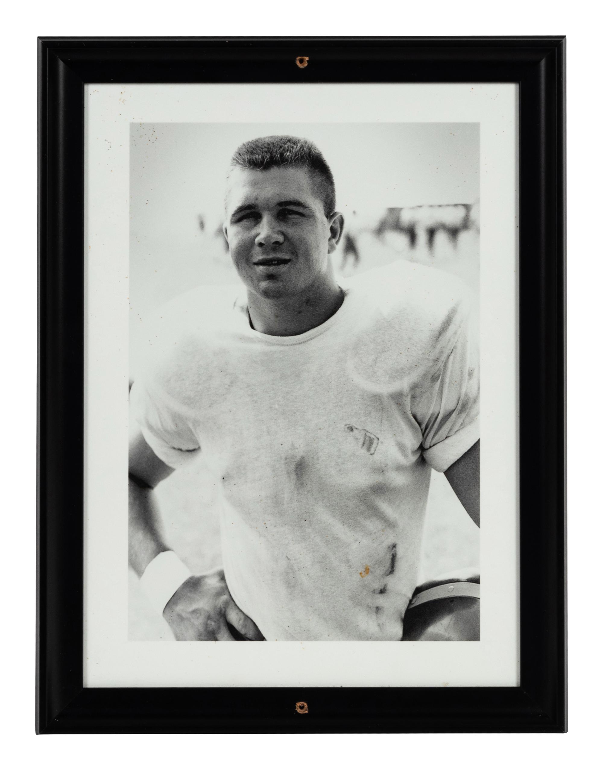A Group of Seven Photographs Depicting Mike Ditka as a Player Formerly Displayed at Mike Ditka’s Restaurant