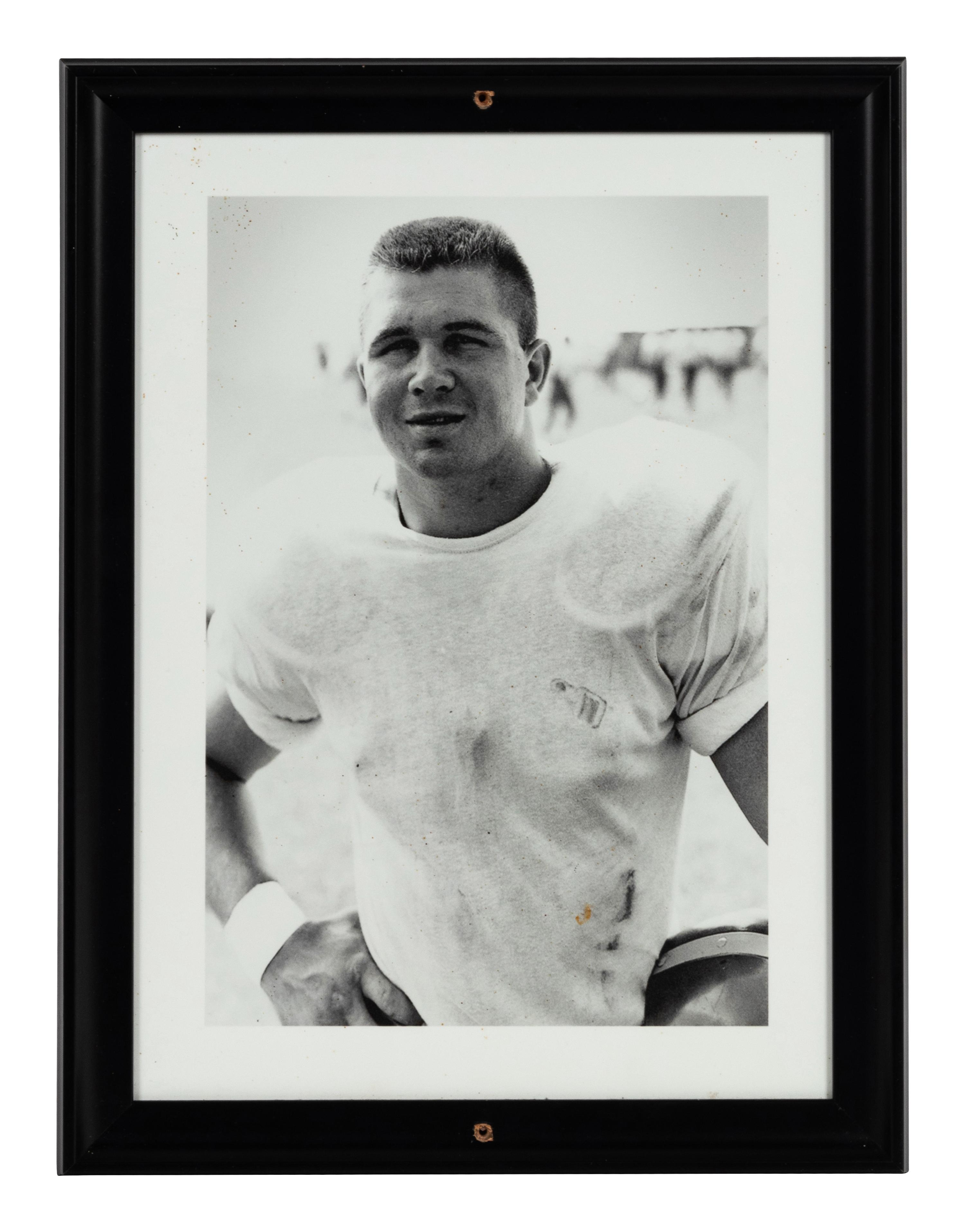 A Group of Seven Photographs Depicting Mike Ditka as a Player Formerly Displayed at Mike Ditka’s Restaurant