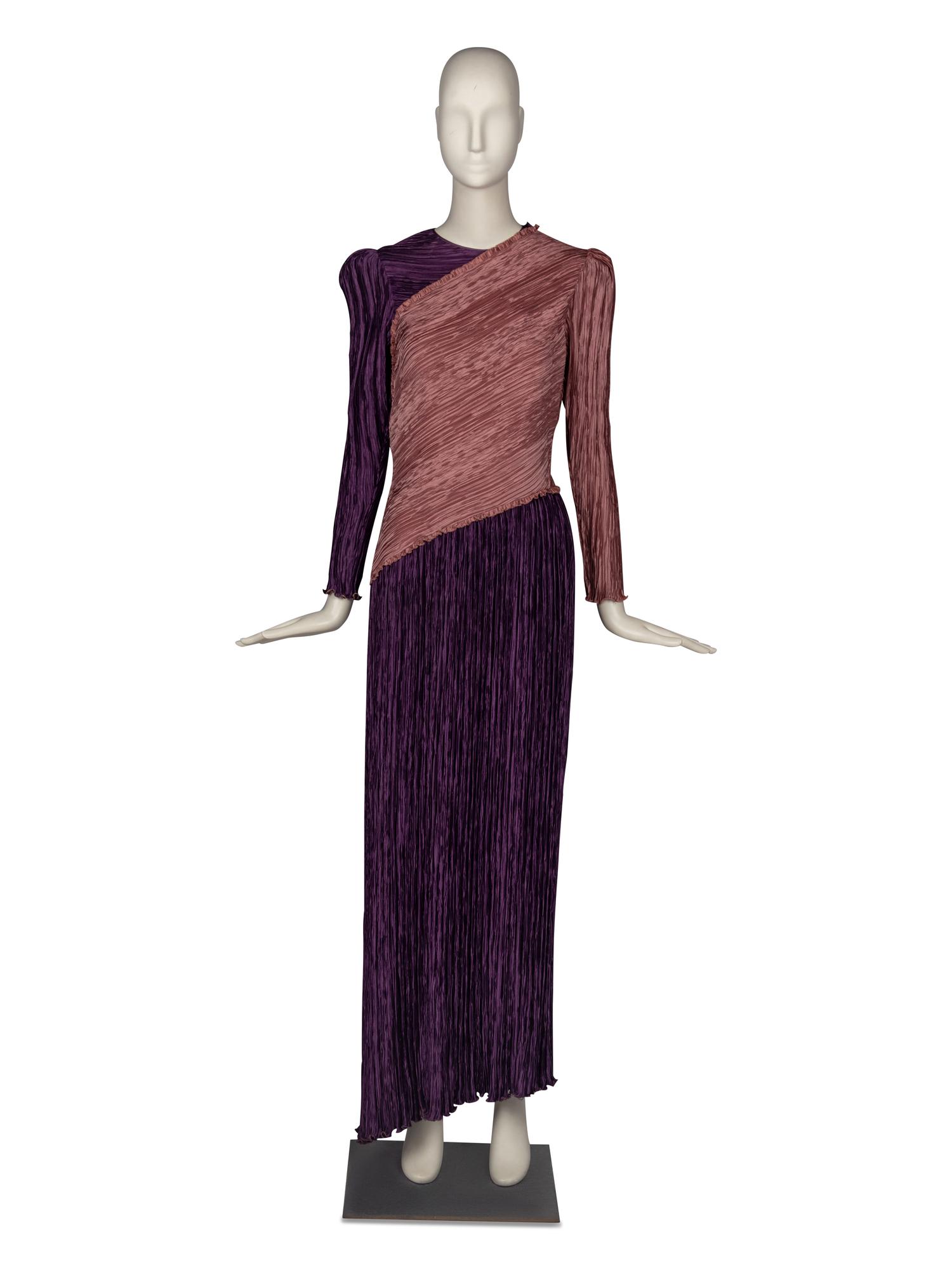 Mary McFadden Pleated Gown