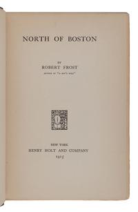 FROST, Robert (1874-1963). North of Boston. New York: Henry Holt and Company, 1924.