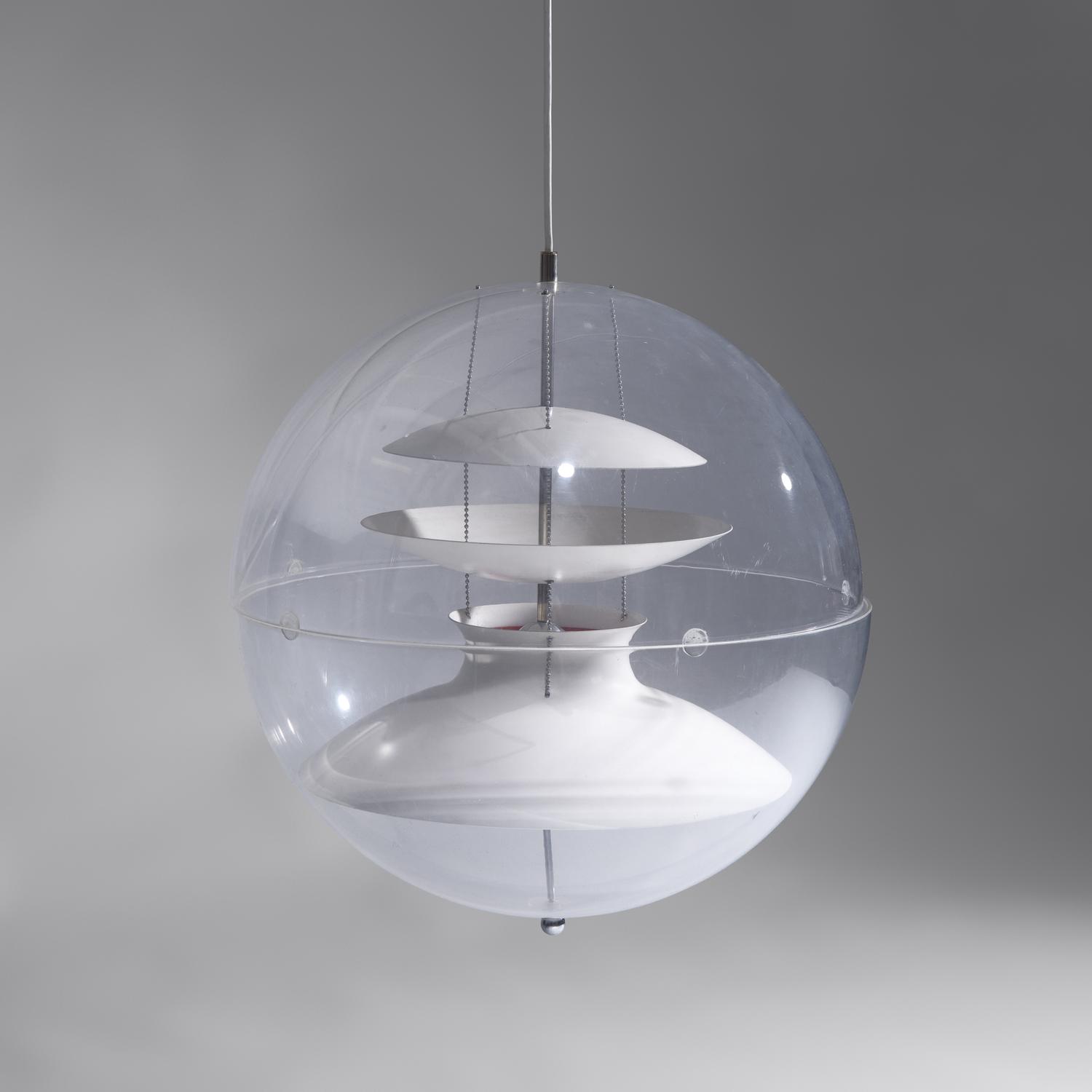 Globe light fixture, c. 1960