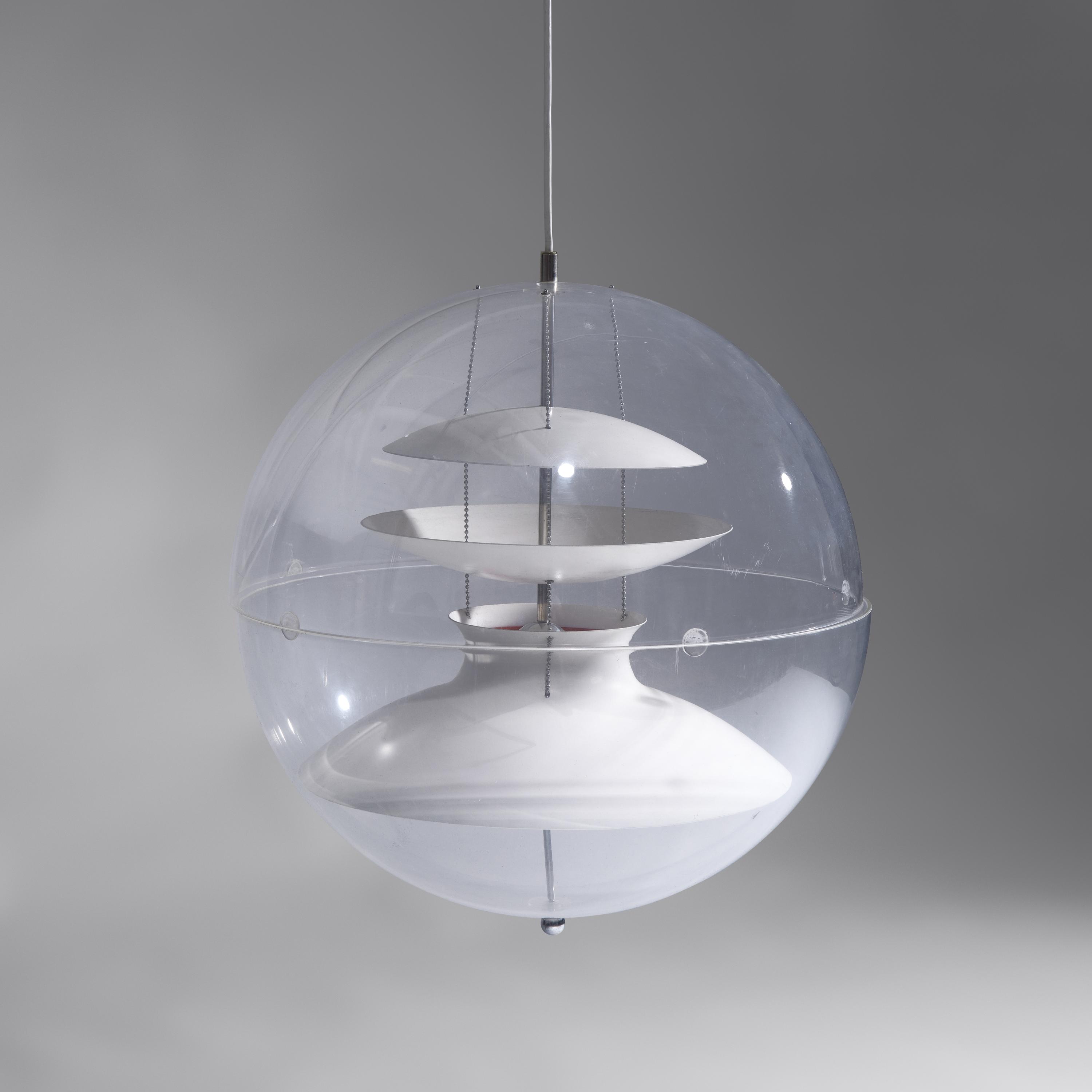 Globe light fixture, c. 1960