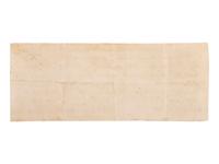 [CIVIL WAR]. "Certificate of Service of a Soldier" for Pvt. Isaac Earnheart, 5th NC, KIA Gettysburg.