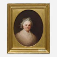 Jane Stuart (American, 1816-1888) Portrait of George and Martha Washington (A Pair) - After originals by Gilbert Stuart