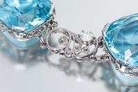 An Important Platinum, Aquamarine and Diamond Necklace, Tiffany & Co., Circa 1915, 55.90 dwts.