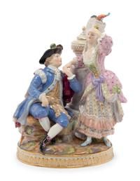 A Meissen Porcelain Figural Group