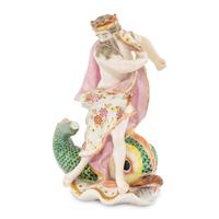 A Derby Porcelain Figure of Neptune