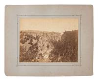 [WESTERN AMERICANA]. JACKSON, William Henry (1843-1942), photographer. A group of 2 albumen photographs of Yellowstone National Park, Wyoming. Ca 1870s.