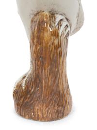 A Pair of Chinese Glazed Ceramic Cranes