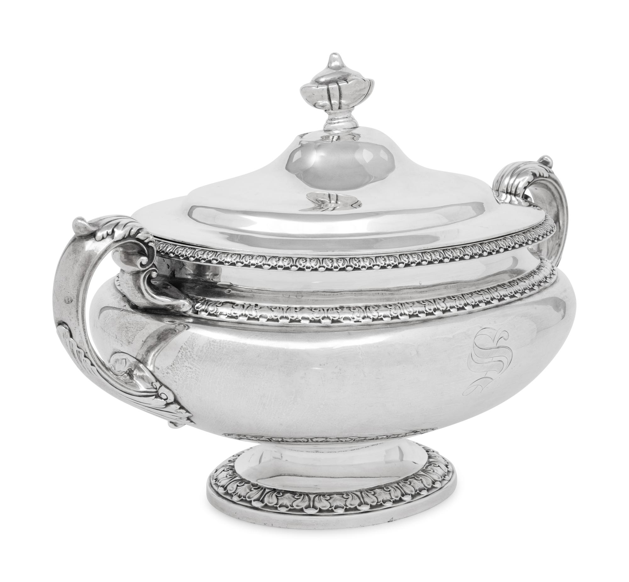 An American Silver Covered Tureen