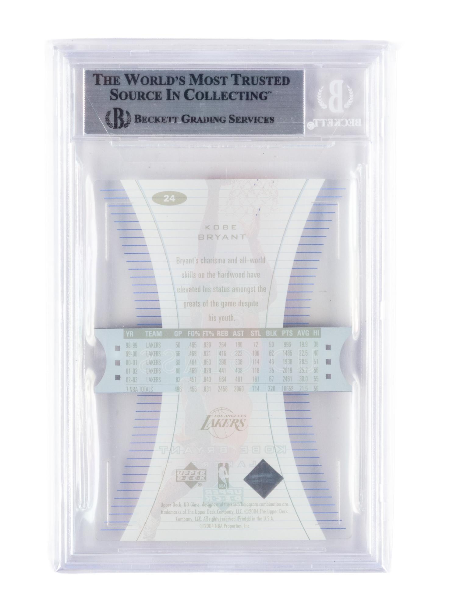 A Complete Set of 2003-04 Upper Deck BGS Graded Plexiglass Parallel Basketball Cards (60/60) With Glass Rookies (38/40) Including LeBron James Numbered Rookie Card