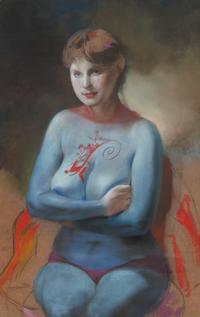 Portrait of Mariah as a Superhero and Todd as a Gay Superhero, 2005