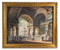 Artist Unknown, (Italian, 19th Century), Classical Scenes, 1876 (two works)