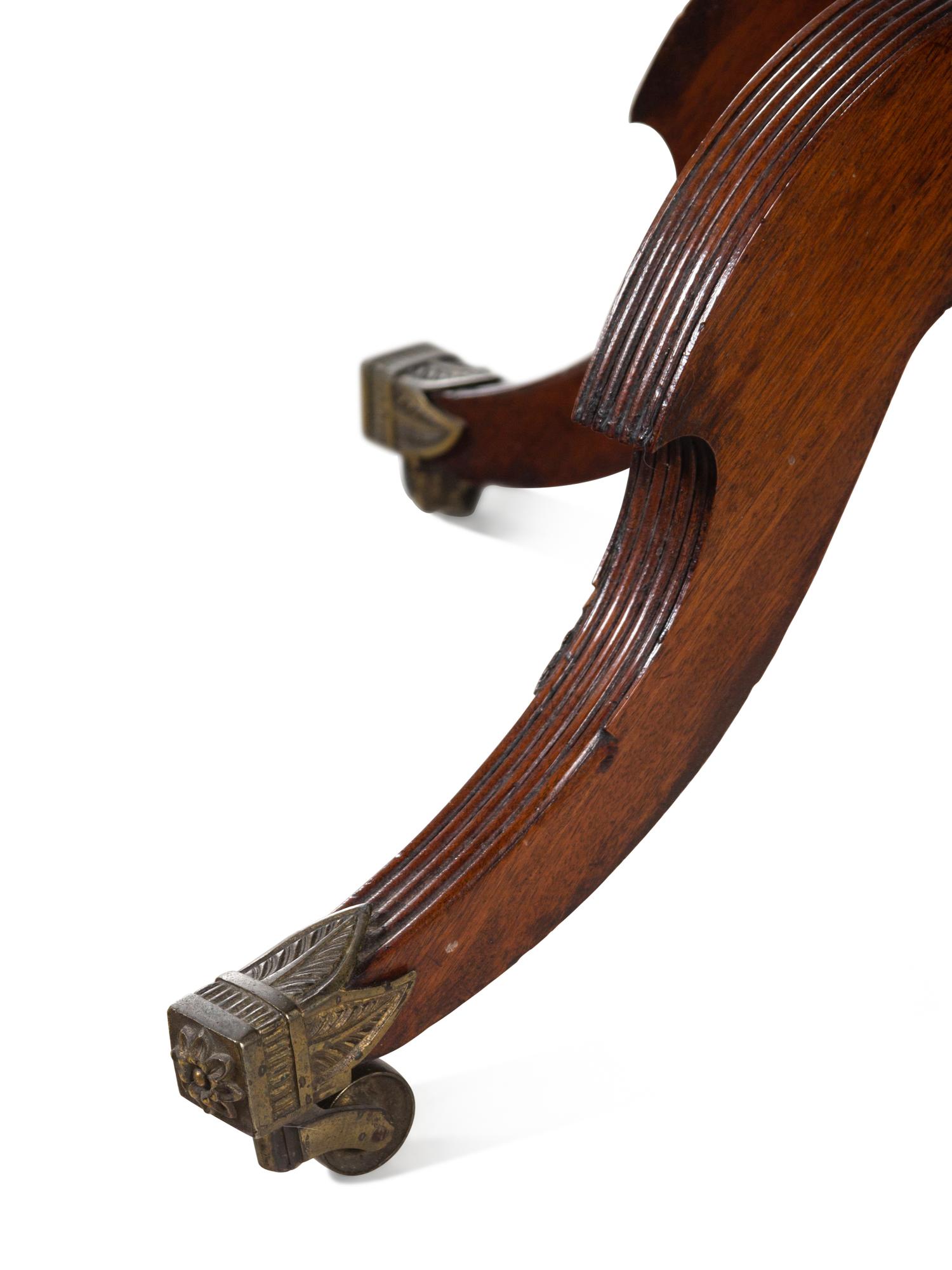 A Classical Mahogany Two-Drawer Work Table