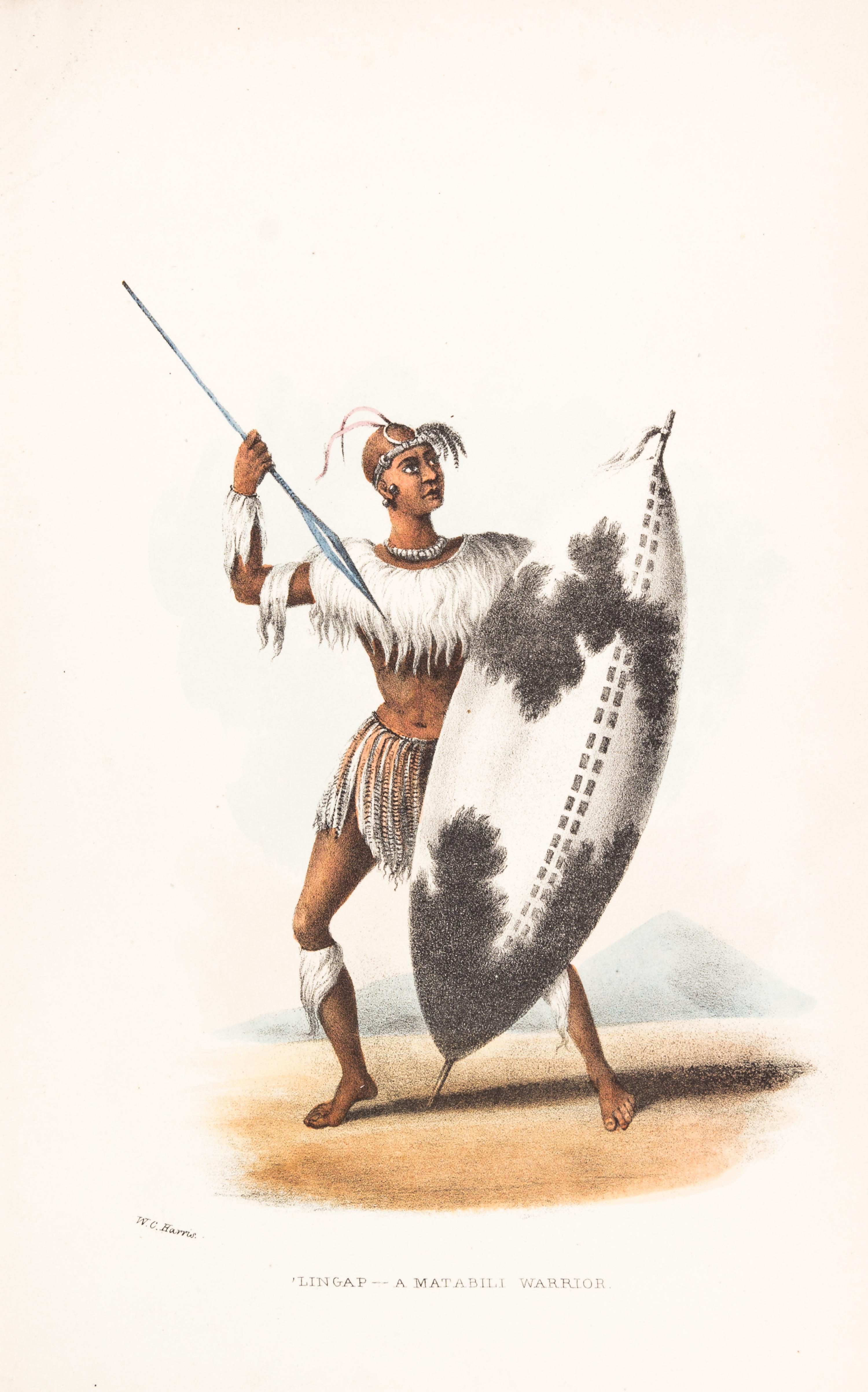 HARRIS, WILLIAM CORNWALLIS. The Wild Sports of Southern Africa. London, 1852. Fifth ed. Numerous plates.