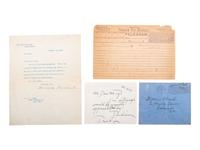 ROOSEVELT, Theodore (1858-1919). TLS. [With:] TAFT, William Howard (1857-1930). Signature.