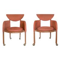 A Pair Frank Lloyd Wright Designed Side Chairs 21" W x 21" D x 30.5", — United States, Circa 1953