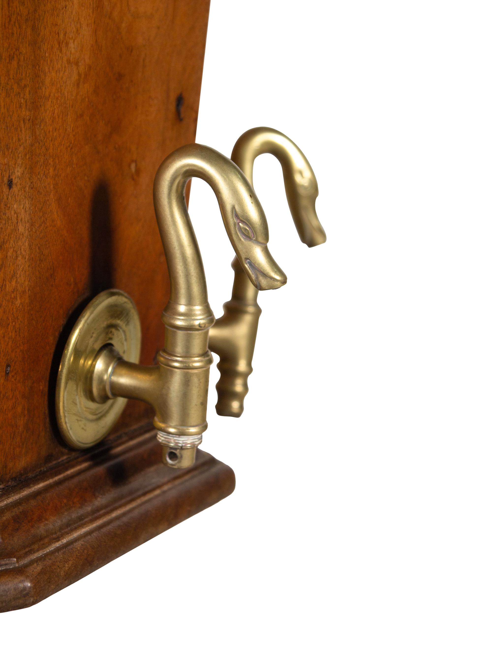 A French Provincial Fruitwood or Walnut Lavabo and Basin on Stand