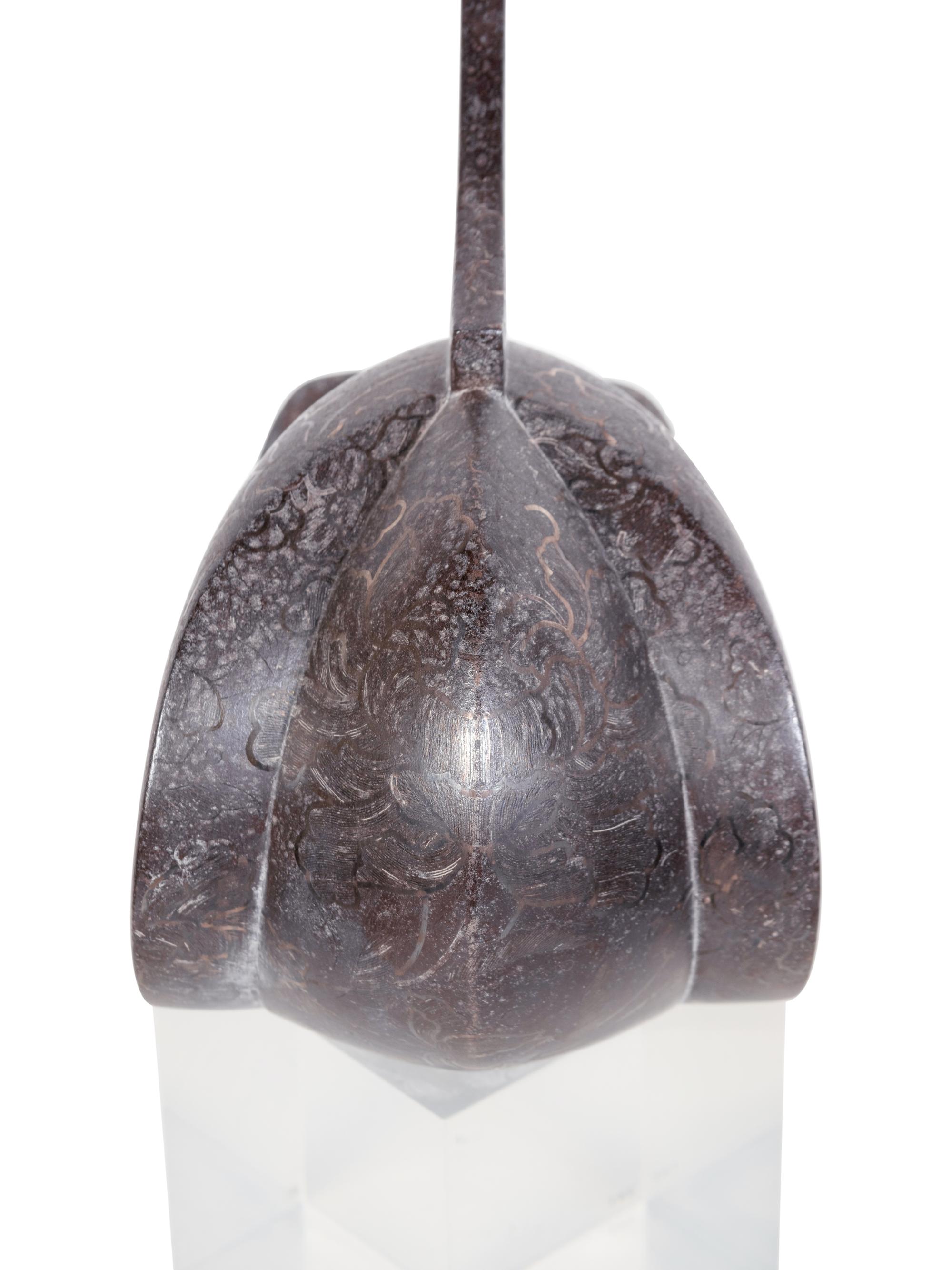 A Japanese Bronze Stirrup