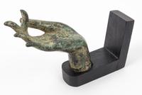 A Thai Bronze Buddha Hand Height 9 inches.
