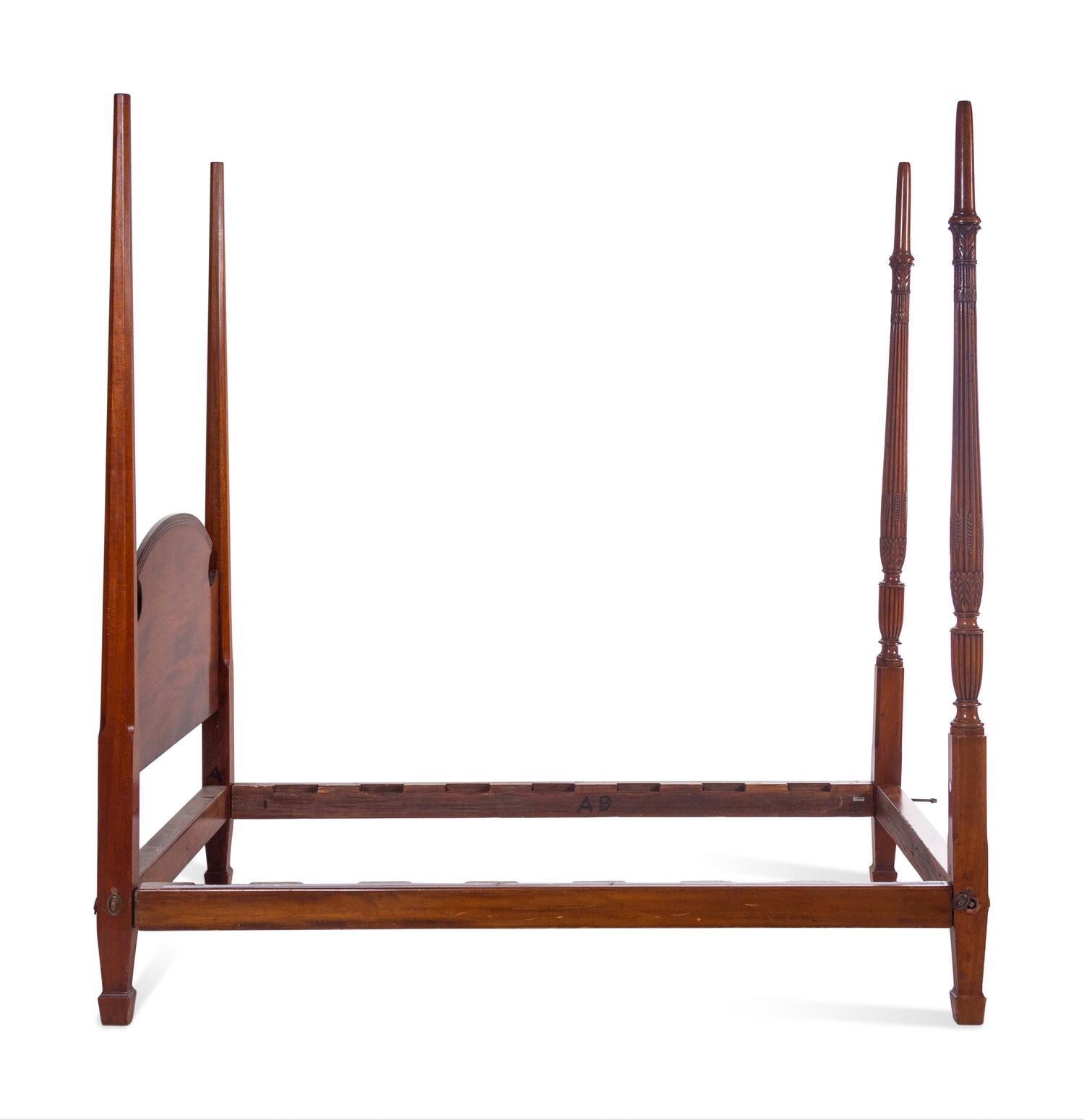 A George III Style Mahogany Poster Bed