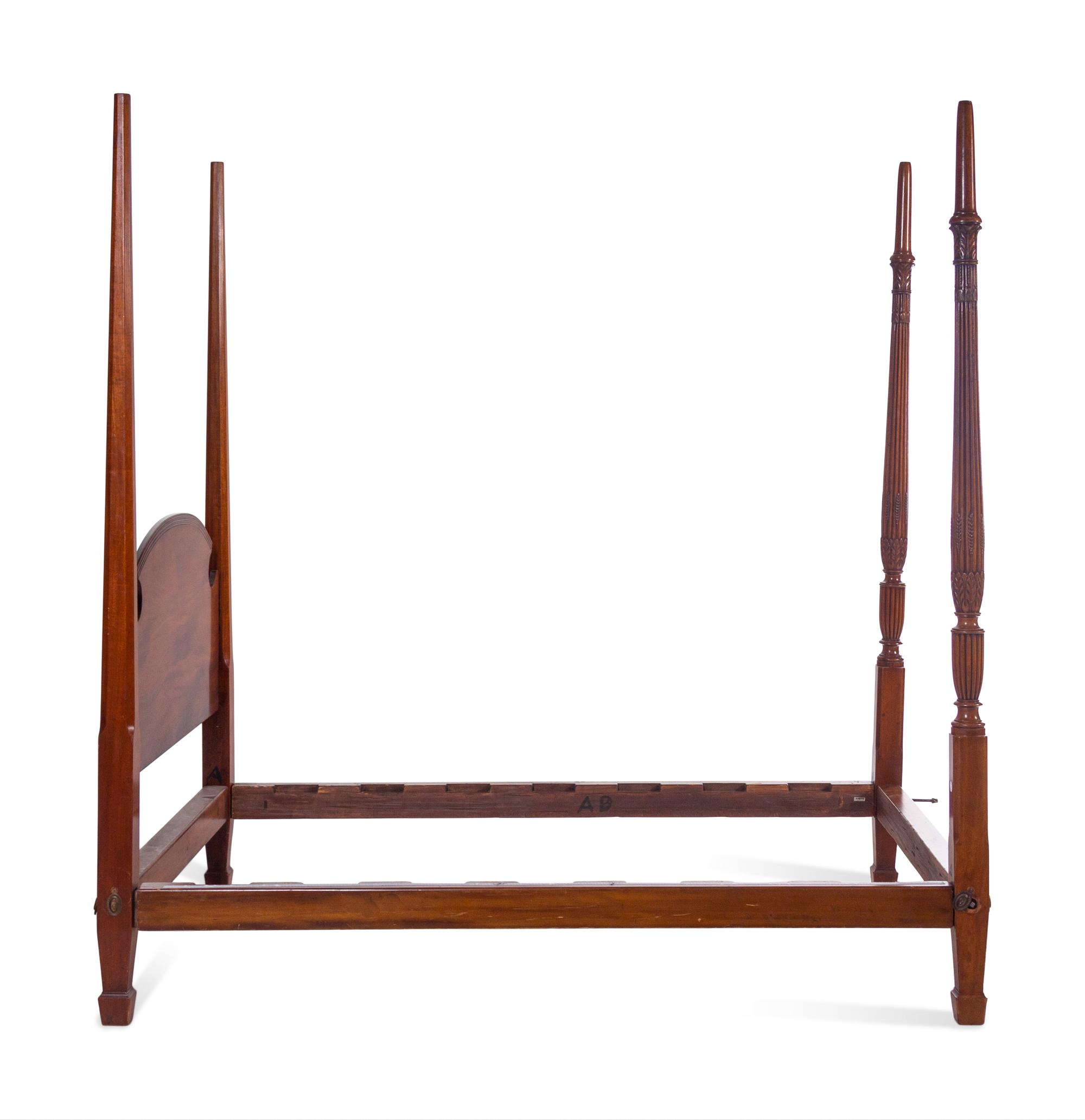 A George III Style Mahogany Poster Bed