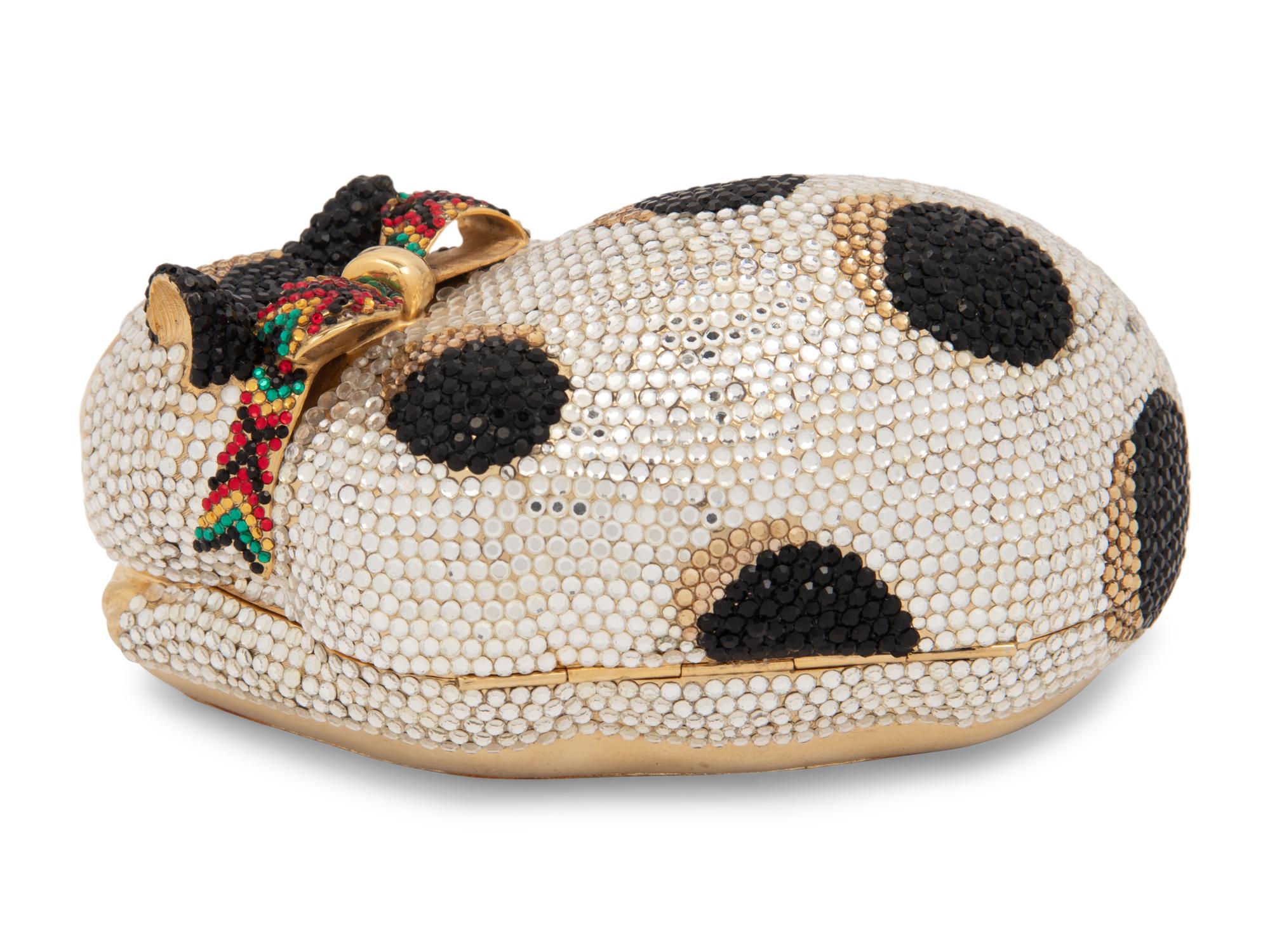 Judith Leiber Sleeping Cat Minaudière, 1980s