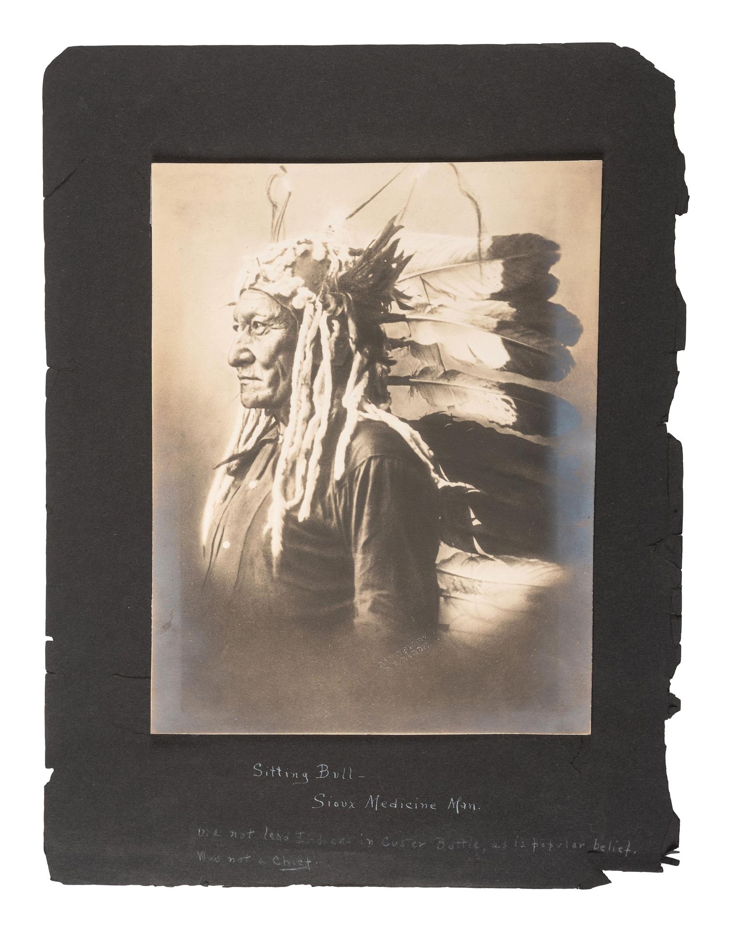 [NATIVE AMERICANS]. BARRY, David F. (1854-1934), photographer. A collection of 51 photographs of Native American subjects, George Armstrong Custer, and personalities and places associated with the Battle of Little Bighorn.