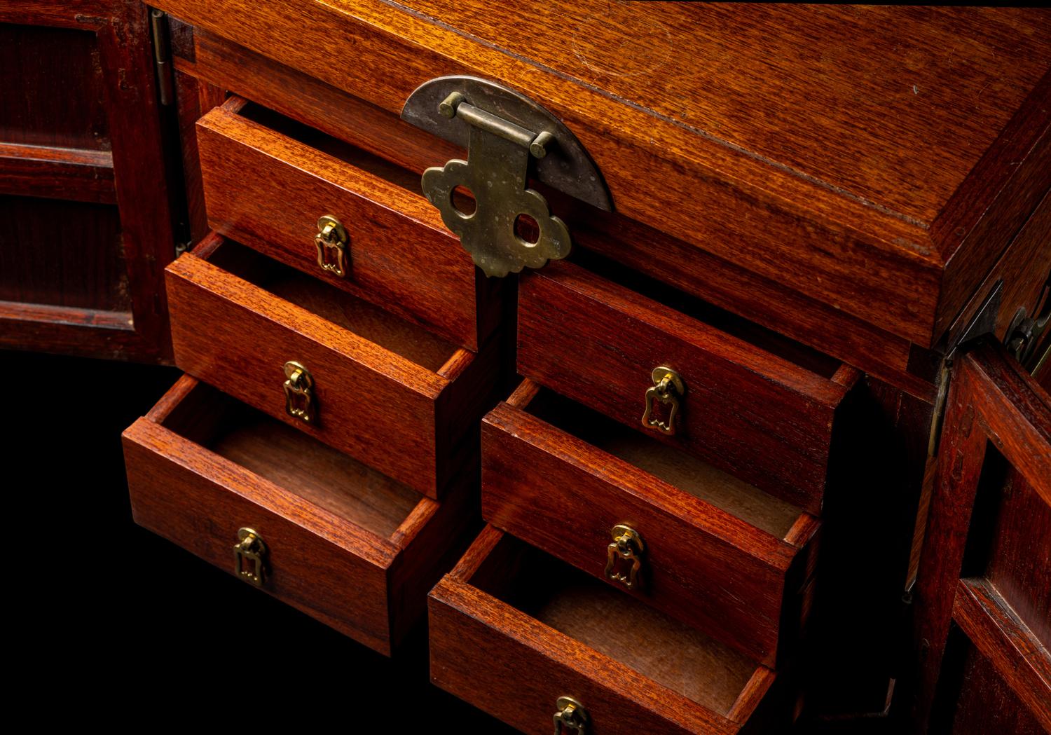 A Chinese Huali Wood Seal Chest
