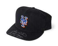 A Gary Carter Autographed Baseball Hat height of display case 8 x width 9 1/2 x depth 10 inches.