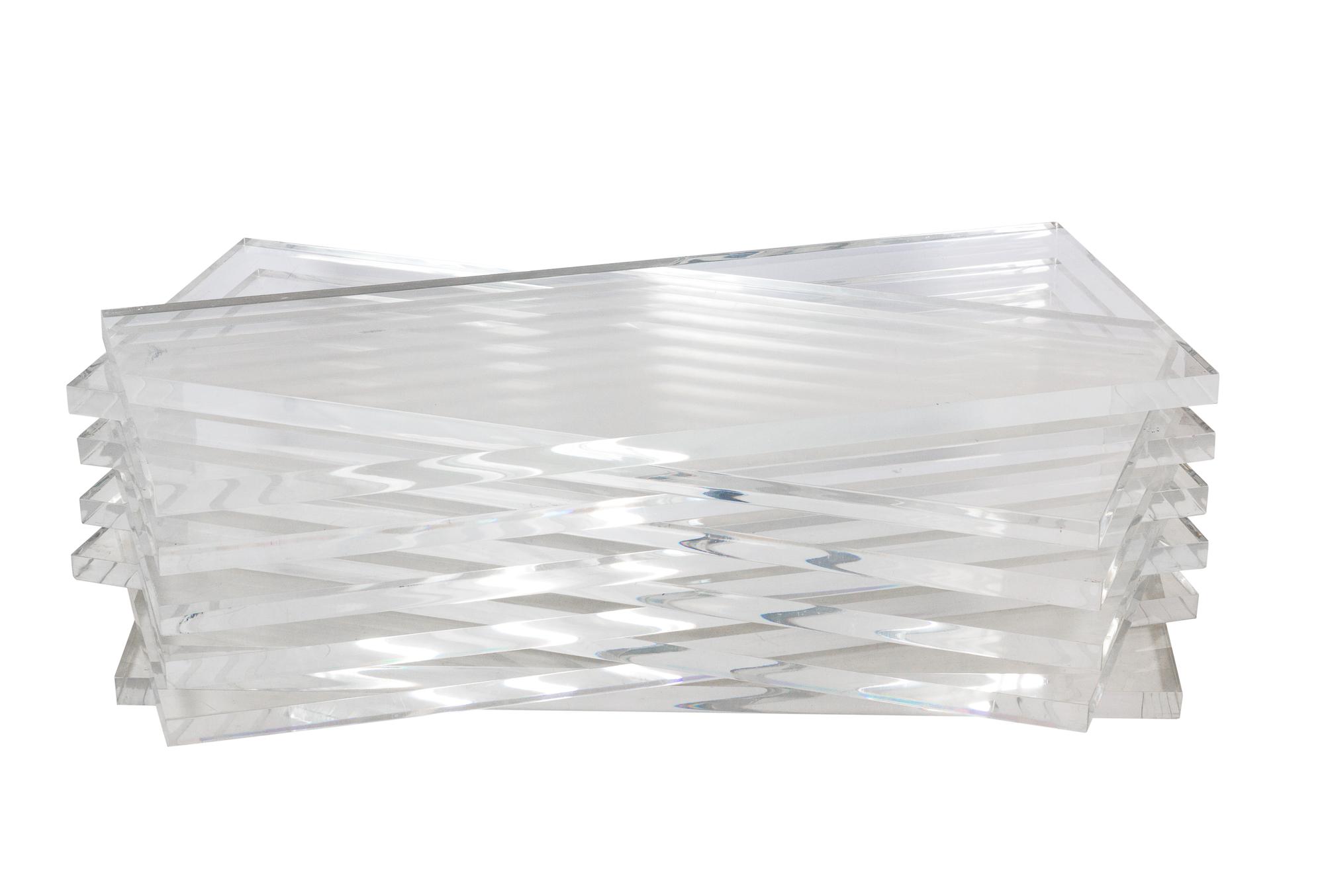 A Group of Lucite Shelves